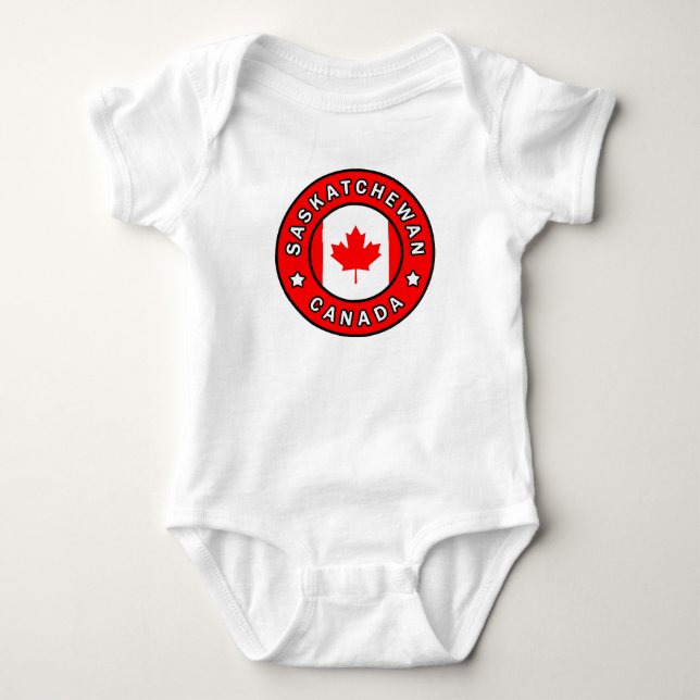 Saskatchewan Canada Baby Bodysuit (Front)