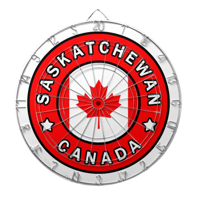 Saskatchewan Canada Dartboard (Front)