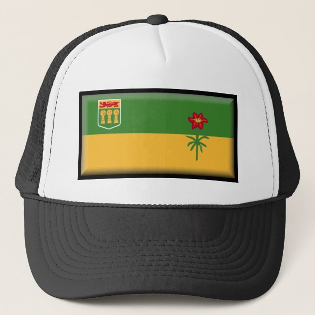 Saskatchewan (Canada) Flag Trucker Hat (Front)