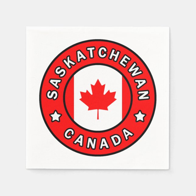 Saskatchewan Canada Napkin (Front)