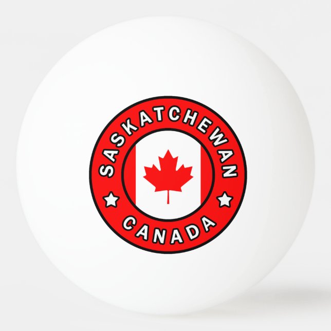Saskatchewan Canada Ping Pong Ball (Front)
