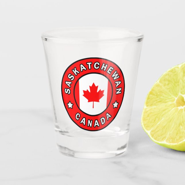 Saskatchewan Canada Shot Glass (Front)