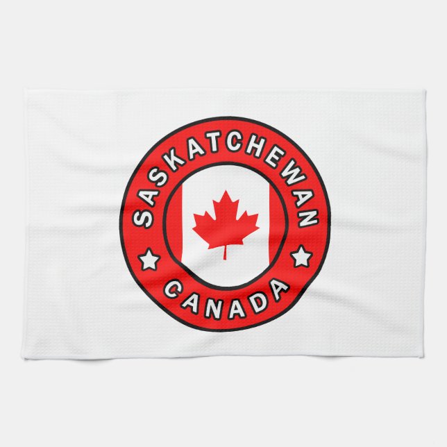 Saskatchewan Canada Tea Towel (Horizontal)
