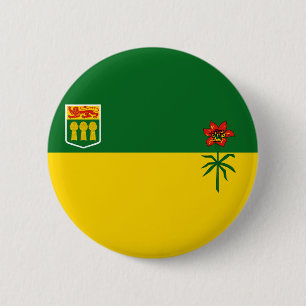 Saskatchewan Flag 6 Cm Round Badge