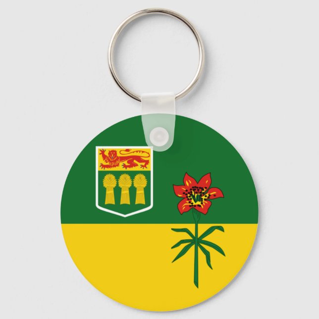 Saskatchewan Flag (CANADA) Key Ring (Front)