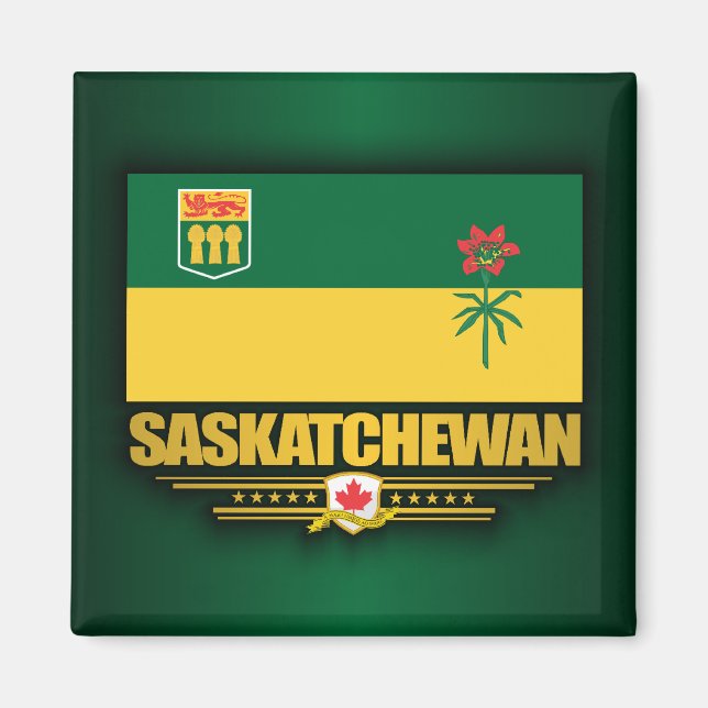 Saskatchewan Flag Magnet (Front)
