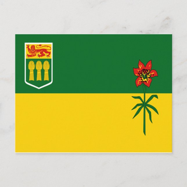 Saskatchewan Flag Postcard (Front)