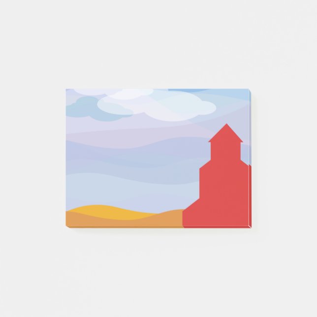 Saskatchewan Grain Elevator Post-it Notes (Front)