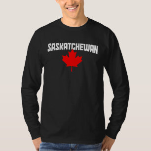Saskatchewan Maple Leaf Canada Canadian Flag Pride T-Shirt