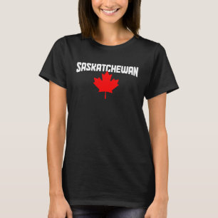 Saskatchewan Maple Leaf Canada Canadian Flag Pride T-Shirt