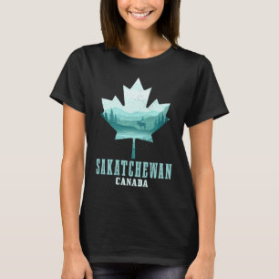 Saskatchewan Maple Leaf Moose Vintage Canada Canad T-Shirt