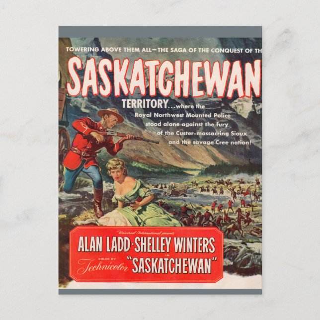Saskatchewan movie poster image postcard (Front)
