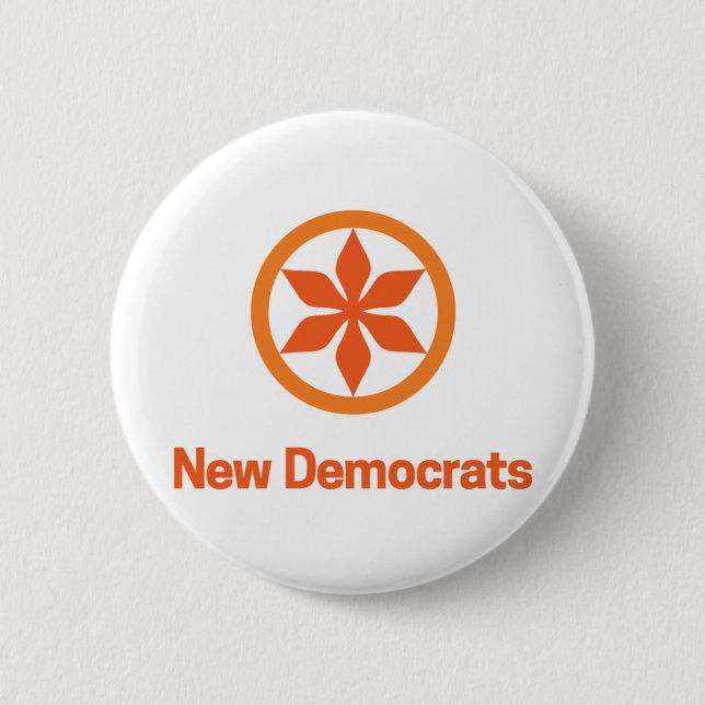 Saskatchewan New Democrats NDP Logo 6 Cm Round Badge (Front)