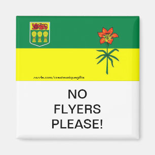 Saskatchewan No Flyers Please mail Box Magnet