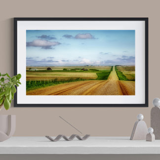 Saskatchewan Prairie Road Photo Print