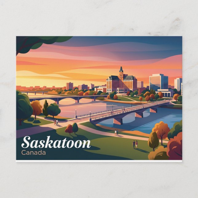 Saskatoon Canada Postcard (Front)