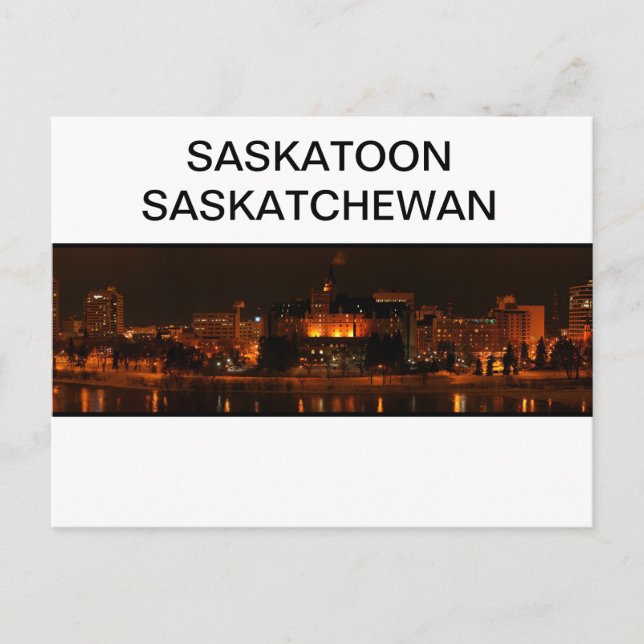 Saskatoon Saskatchewan Postcard (Front)