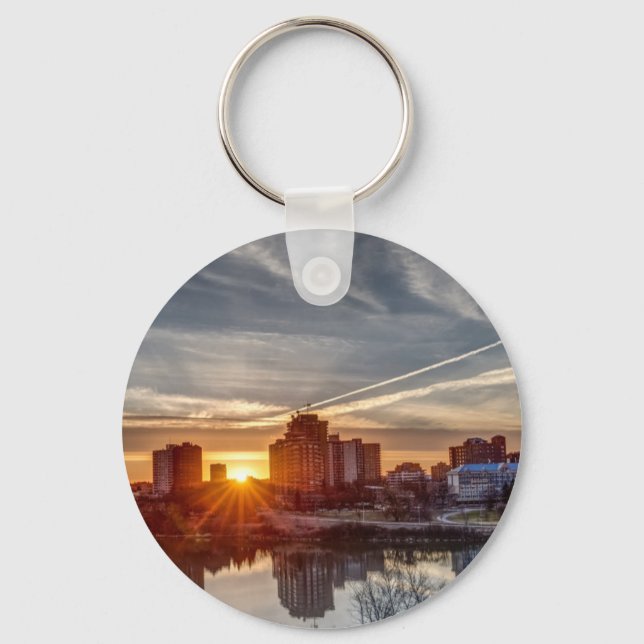 Saskatoon sunset key ring (Front)