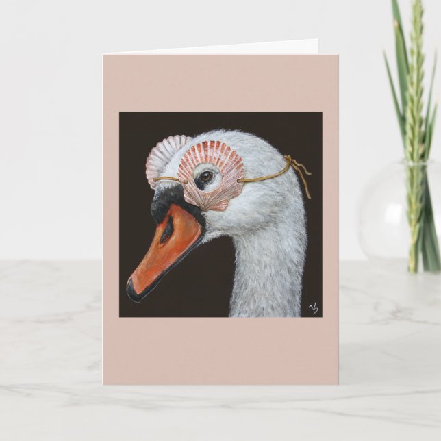 Saskia the swan card (Front)