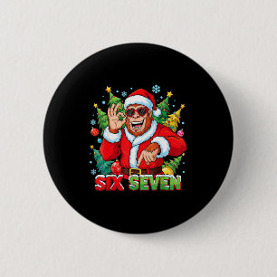 Sasquatch 67 Bigfoot Six Seven Meme Christmas Cost 6 Cm Round Badge