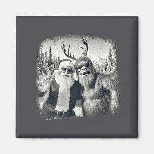 Sasquatch 67 Christmas Tree Funny Santa Bigfoot  Magnet