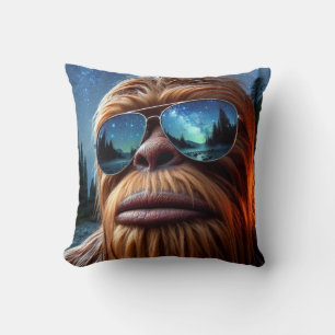 Sasquatch and Stars Cushion