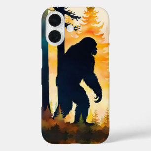 Sasquatch Autumn Landscape Sunset iPhone 16 Case