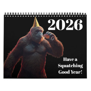 Sasquatch Bigfoot Calendar