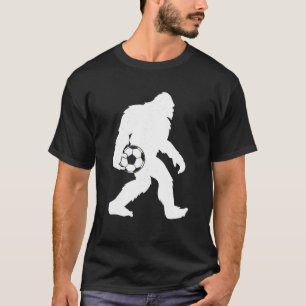 Sasquatch Bigfoot Goalkeeper Funny Soccer Ball Kid T-Shirt