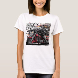 Sasquatch Bigfoot Joyride Motorcycle Adventure T-Shirt