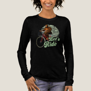 Sasquatch Bike Ride Forest Adventure Tri-Blend Shirt