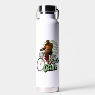 Sasquatch Bike Ride Forest Adventure Water Bottle
