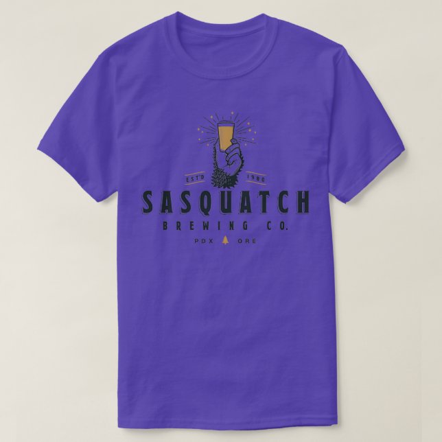 Sasquatch Brewing Company Craft Beer Logo T-Shirt (Design Front)