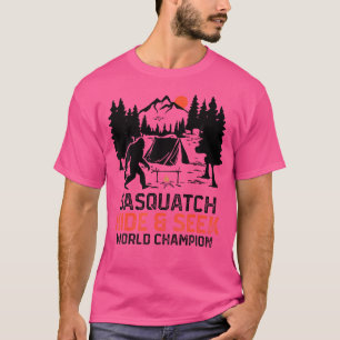 Sasquatch Camping Outdoor Forest Funny Sasquatch H T-Shirt