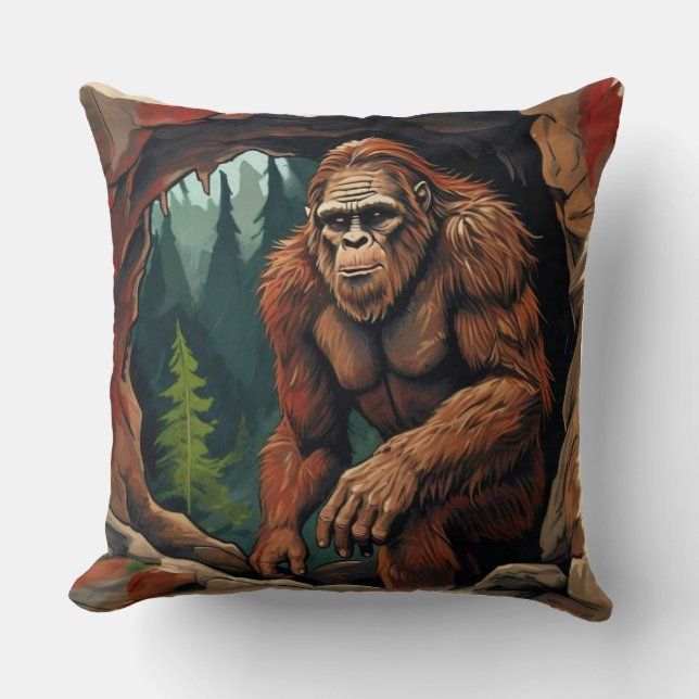 Sasquatch Cave Cushion (Front)