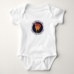 Sasquatch Champion Hide and Seek Quote Baby Bodysuit