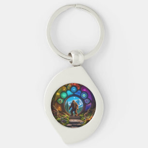 Sasquatch Dimensional Portal Key Ring