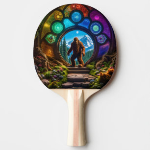 Sasquatch Dimensional Portal Ping Pong Paddle