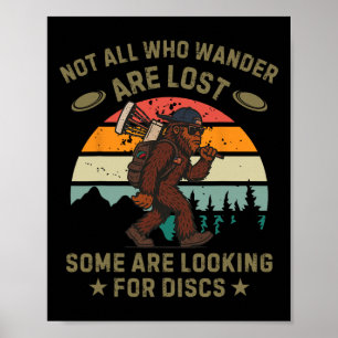 Sasquatch Disc Golfer Funny Disc Golf _2  Poster