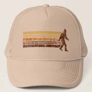 Sasquatch Distressed Vintage Retro Trucker Hat