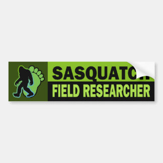 Sasquatch Field Researcher Bumper Sticker