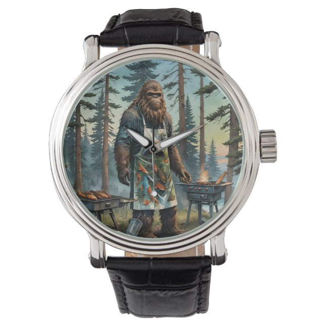 Sasquatch Fish Grillmaster Dad Watch (Front)