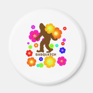 Sasquatch Flowers Magnet