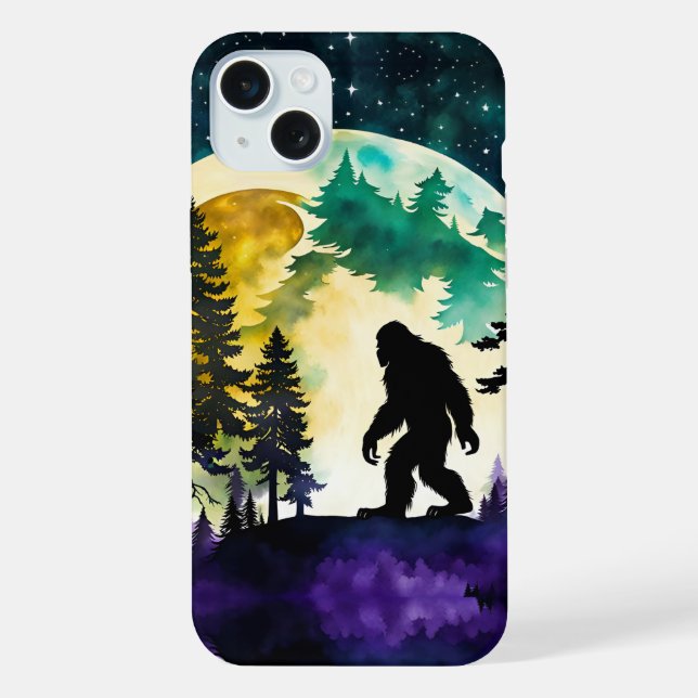 Sasquatch Full moon iPhone Case (Back)