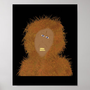 Sasquatch Funny Kid Created Art Bigfoot Convention Poster