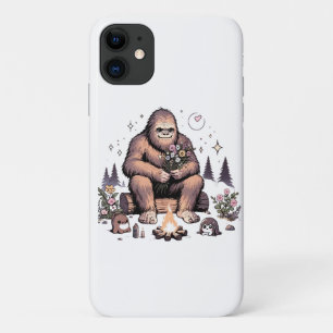 Sasquatch Holding Flowers Case-Mate iPhone Case