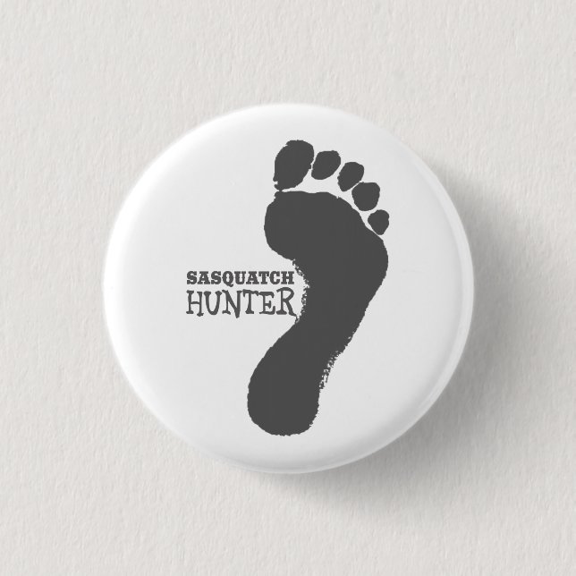Sasquatch Hunter - Bigfoot 3 Cm Round Badge (Front)