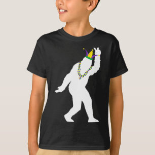 Sasquatch masquerade mardi gras bigfoot believer T-Shirt