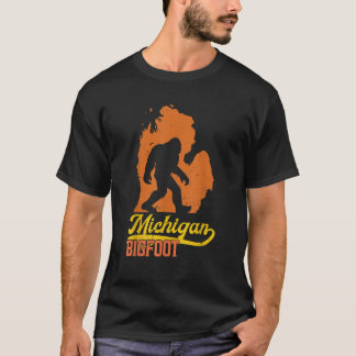 Sasquatch Michigan Bigfoot Vintage MI Bigfoot Rese T-Shirt