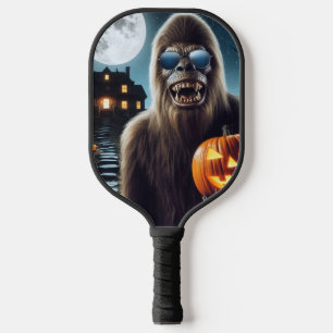 Sasquatch on Halloween Pickleball Paddle